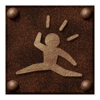 icon of dude jumping