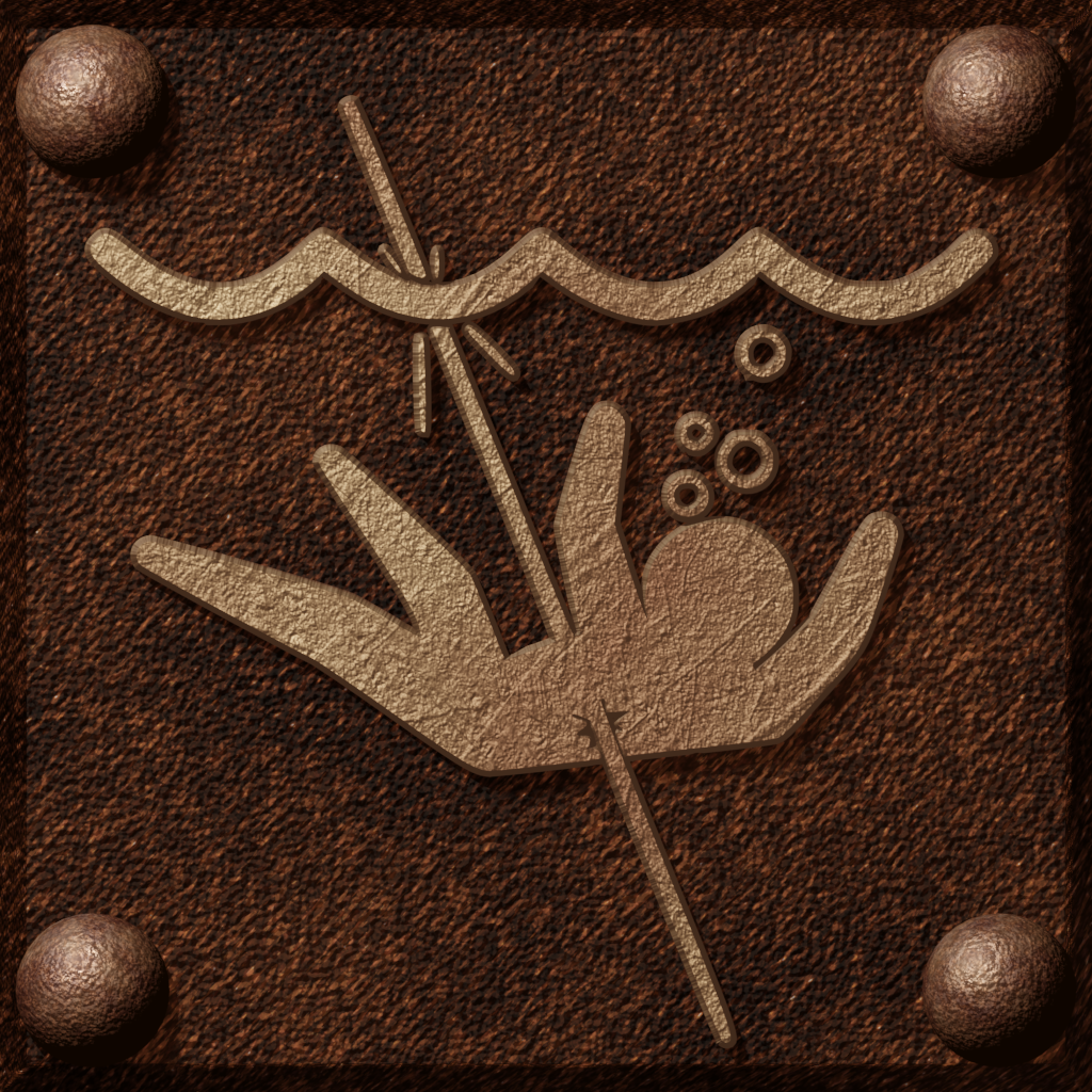 a finished textured icon depicting an action from the game