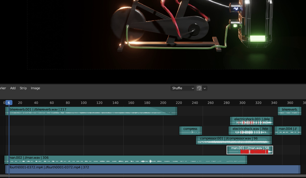 editing timeline